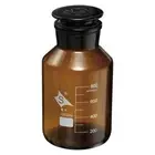 1000mL Amber Reagent Media Graduated Borosilicate Glass Storage Bottle Amber Cap