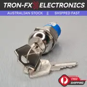1PCS 2 Position DPDT Spring Return 606 Key Keyswitch 2A 250V AC Key Switches