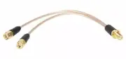 Dual SMA Mimo Patch Lead for Optus Huawei E5186 4G Modem inc FME Adaptor