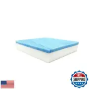 FoamRush 4" x 28" x 28" Gel Memory Foam Upholstery Square Cushion Medium Firm