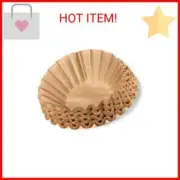 200 Coffee Filters - Natural Unbleached Biodegradable - Large Basket - 9.75" F