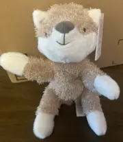 2022 Carters Just One You Tan Brown White Fox Plush Baby Toy Stuffed Lovey Tags