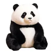 Realistic and Cute Giant Panda Baby Plush Toy Simulation Animal Panda Doll Soft Pillow Children'S Birthday Gift As Shown