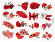 DIY Clay Transfer Decals 1 Sheet Polymer Transfers Paper for Clay Flower Plant Stickers Earring Decorations