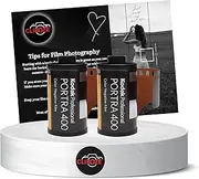 Kodak Portra 400 Colour Negative Film Bundle - 35mm, 36 Exposures x2, Includes Photography Tips Card