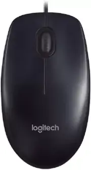 Logitech Corded Mouse M90 Black Wired USB Optical Tracking | NEW | FREE SHIPPING