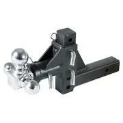 Triple Tri Swivel 3 Way Ball PRO Trailer Tow Hitch Mount Adjustable 7500lbs