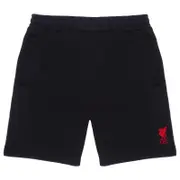 Liverpool FC Mens Shorts Jogger Fleece OFFICIAL Football Gift Black Medium