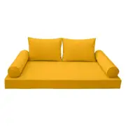 *COVER ONLY*-Style 1 Daybed Mattress Bolster Pillow Covers Piped Trim Twin-AD108