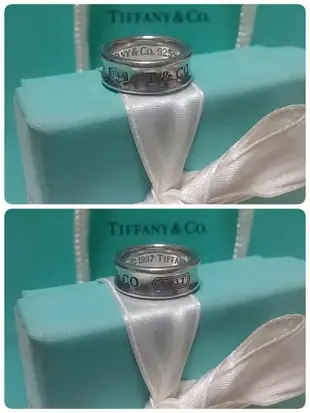 專櫃正品 TIFFANY & CO 蒂芬妮 1837 ® 經典 寬版 925 純銀 戒指 美圍4.5 / Cartier bvlgari 國際圍8 聖誕節情人節