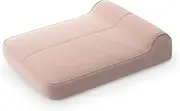 Double Inflatable Luxury Pool Float, Twin Sunlounger - Air Inflatable Outdoor Furniture for Garden, Patio, Floating in Swimming Pool - The Fillup Club (Sunbrella Fabric - Blush)