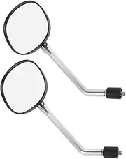 Anneome 1 Pair Electric Vehicle Rearview Mirror Rear View Mirror Motorcycle Mirror Motorcycle Side Mirrors Handlebar Mirrors Scooter Mirror Bicycle Mirrors for Handlebars Abs White