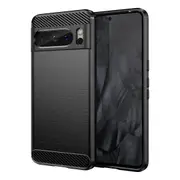MCC Slim Google Pixel 9 Pro 5G Shockproof Soft Carbon Case Cover Skin [Black]