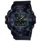 【CASIO 卡西歐】G-SHOCK AI 探索虛擬彩虹系列雙顯錶(GA-700RGB-1A)