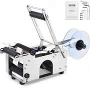 VEVOR MT-50 Semi-Automatic Round Bottle Labeling Machine, Adjustable Bottle Labeler 50pcs/min Label Applicator for Bottles 12-90mm