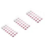 3 Pack Ice Cube Tray with Removable Lid, Plastic Ice Cube Molds, Pink