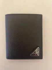 PRADA Saffiano Black Men's Leather Wallet