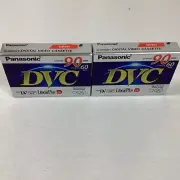 Panasonic DVC 90min Digital Video Tape - 2 Sealed Packs