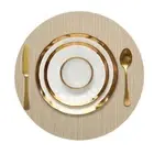 FunWheat Placemats Set of 6 Vinyl Washable Place Mats for Dining Table Durabl...