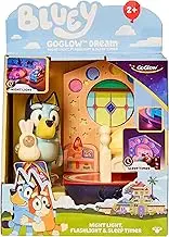 BLUEY GoGlow Dream 3 in 1 Nightlight Kids Bedside Sleep Trainer with Torch and Sleep Timer, Multicoloured (14345)