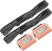 KOMBIUDA 2Pcs Rechargeable Night Running Lights Portable Chest Lights with Strong Magnet for Outdoor Night Walking Clip LED Light for Safety During Nighttime Activities