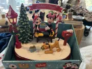 Disney Mickey & Minnie Mouse Winter Magic Animated Lighted Musical Mail Box