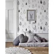 Abstracts drops decor Watercolor wall mural Splash removable wallpaper