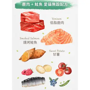 Mobby 莫比 鹿肉&鮭魚愛貓無穀配方 寵物飼料 無穀飼料 貓糧 全齡貓飼料 成貓飼料 無穀貓飼料