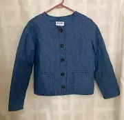 Old Navy Denim Jacket ~ XL (14-16) Button Front Medium Blue NWT