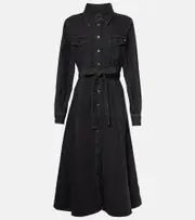 [AG Jeans] AG Jeans Marseille denim shirt dress AU 14 black