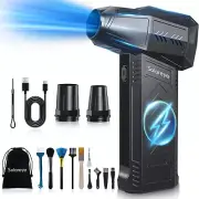 Compressed Air Duster - 180000RPM Electric Air Duster - Cordless Air Blower Rech