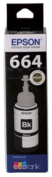 Epson T664 - EcoTank - Black Ink Bottle