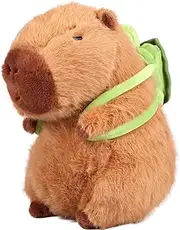Capybara Plush Toy,Cute Capybara Plush with Turtle Backpack Kawaii Capibara Stuffed Aniamls Toys for Boys Girls Kids Party Birthday Christmas