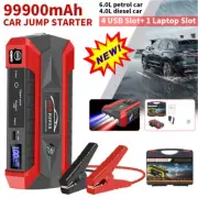 99900mAh Car Portable Jump Starter 12V Power Bank Pack Battery Charger Booster