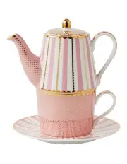 [Maxwell & Williams] Teas & C's Regency Tea for One With Infuser 340ml Gift Boxed in Pink
