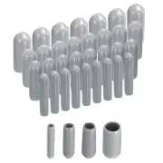 100pcs Rubber End Cap 2mm 3mm 4mm 6mm Grey Screw Thread Protector