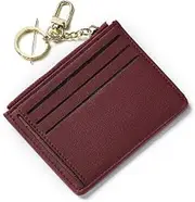 [HAMKVBPR] Women's Wallet PU Leather Multi-Slots Short Money Bag Slim Card Holder Purse Ladies Purse (Color : C, Size : 15x13x5CM)