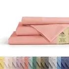 100 Cotton Percale Sheets Full Size English Rose Deep Pocket 4 Pieces Sheet Set