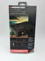 Monster Digital to Analog / Analog to Digital Combo Audio Converter Black