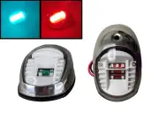 MARINE BOAT SS304 GREEN STARBOARD RED PORT LED NAVIGATION LIGHT SIDE MOUNT