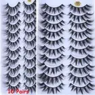Wsipy 3D Faux Mink Hair Eyelashes Extension Tools False Eyelashes Thick Long