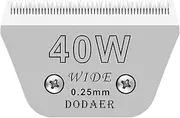 DODAER Detachable Pet Dog Grooming Blades-Size 40W Dog Grooming Wide Blade,Cutting Length 1/100",Compatible with Andi-s,Oster A5,Wahl km10 Clippers