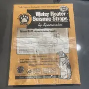 Water Heater Seismic Straps Model E-25 WATTS SPACEMAKER BEAR CLAW Up To 80 Gallo