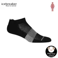 在飛比找蝦皮商城優惠-【Icebreaker 女 薄毛圈多功能運動踝襪《黑/炭灰》