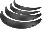 4Pcs Car Wheel Eyebrow Fender Flares ABS Fender Flexible Mudguards Wide Body Wheel Arches Universal Accessories