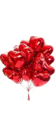 5pc 18" Red Heart Shaped Balloons Wedding Engagement Birthday Party Decoration