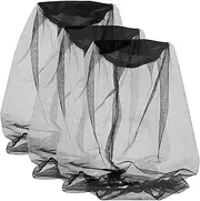 Yardwe Beekeeper Head Net 3pc Mesh Gnat Face Netting Full Coverage Hat for Outdoor Use