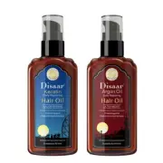 DISAAR Keratin Argan Hair Oil Ultra Moist Daily Repairing Protect Plant Essence