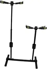 Oshhni Guitars Display Rack 4 Adjustable Guitar Stand Holder Instrument Protection Multi Guitar Stand for Music Room Bass Home, Self Locking Hook