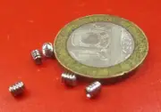 18-8 Stainless Steel Set Screws, Cone Point, 4-40 x 1/8" Length, 100 Pieces